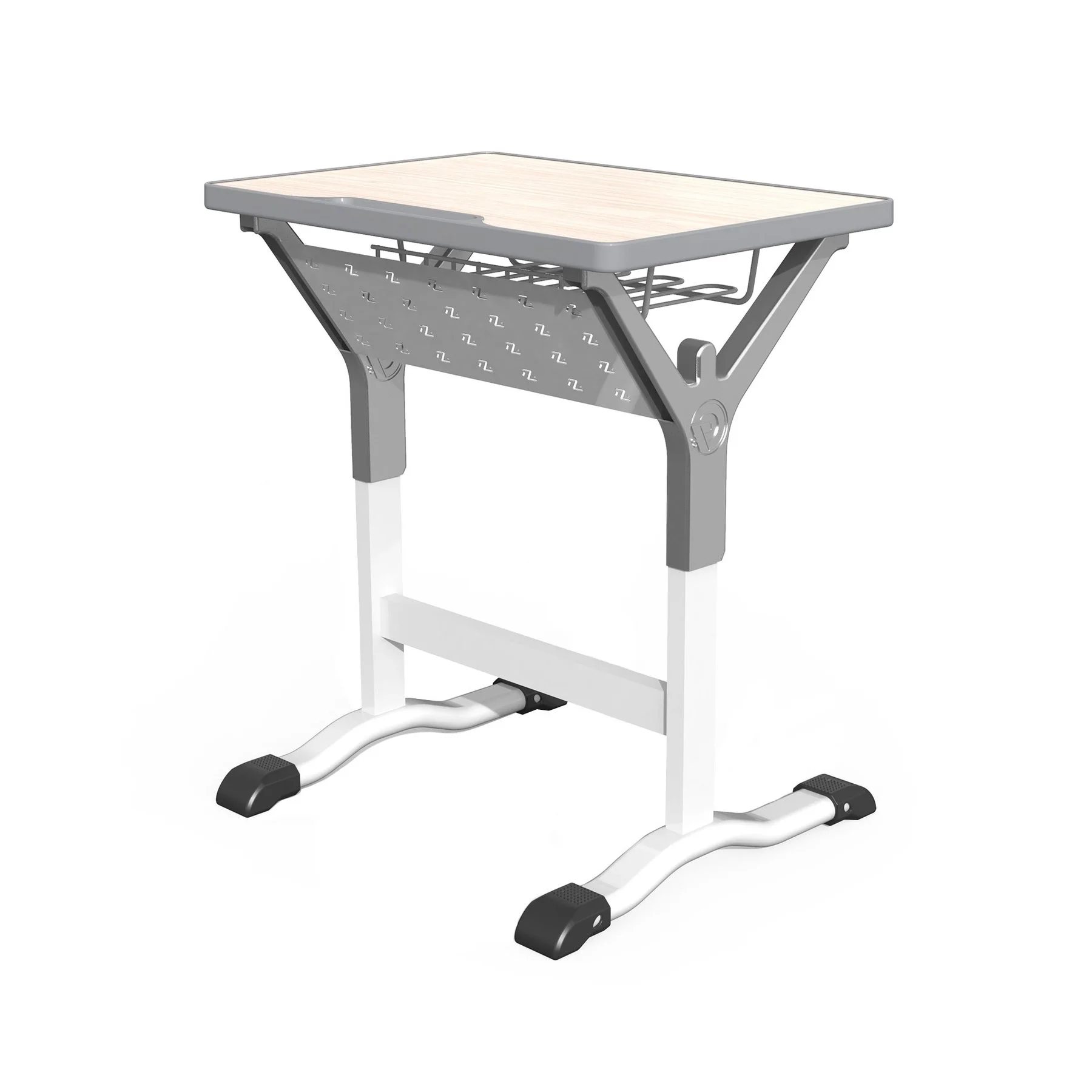 RFG Table Square, single-seat, height adjustable, white, grades I–XII