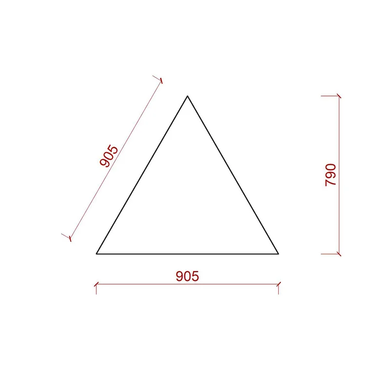 Маса RFG School Trapez 60, над VIII клас, 790 х 905 х 750 mm, бял плот, сив метал
