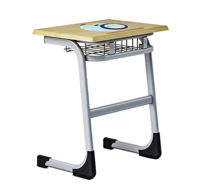 RFG Student Desk Edu, single, upper grades (VIII+), 630 x 450 x 750 mm, oak top, grey metal, set of 2