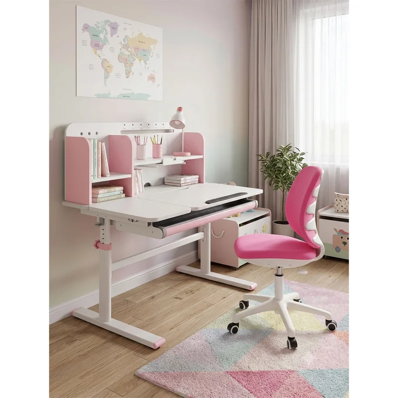 RFG Desk height-adjustable Ergo Light 1003A, pink