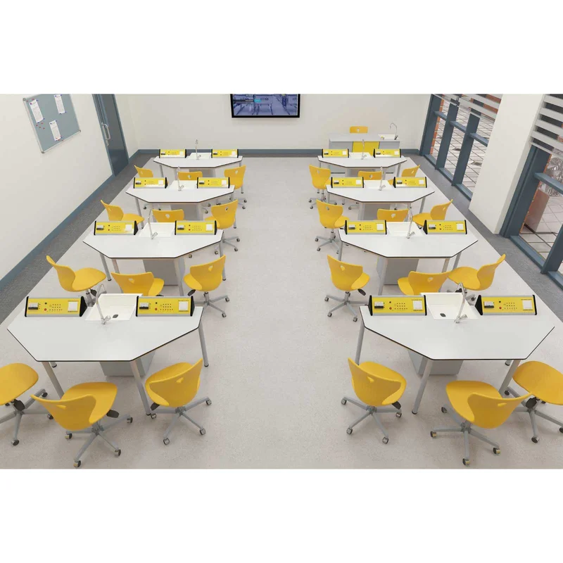 RFG Chemistry and biology lab Quin, grade VII+, for 24 students, white-yellow