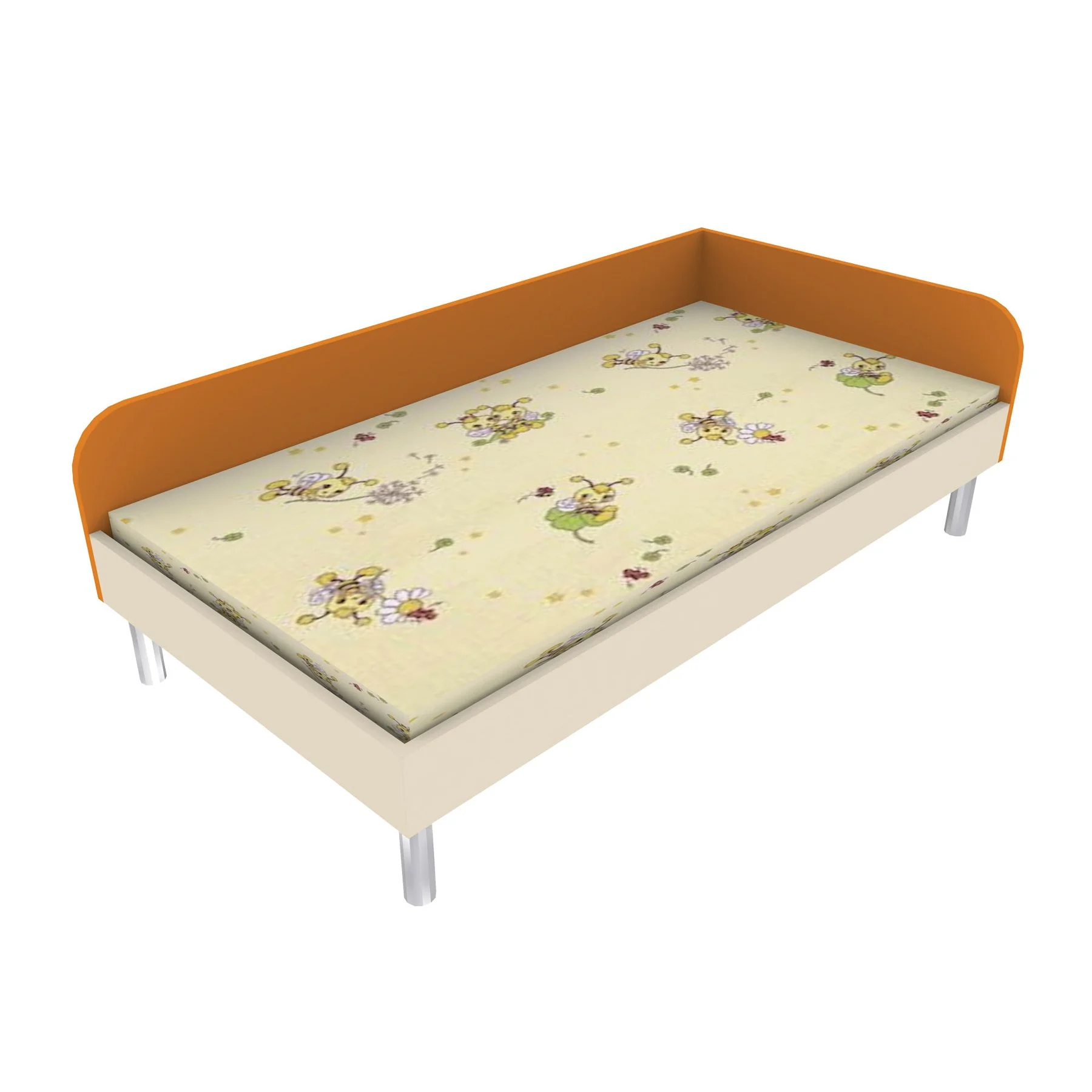 Bed, single, 147 ? 74 cm, for mattress 70 ? 140 cm