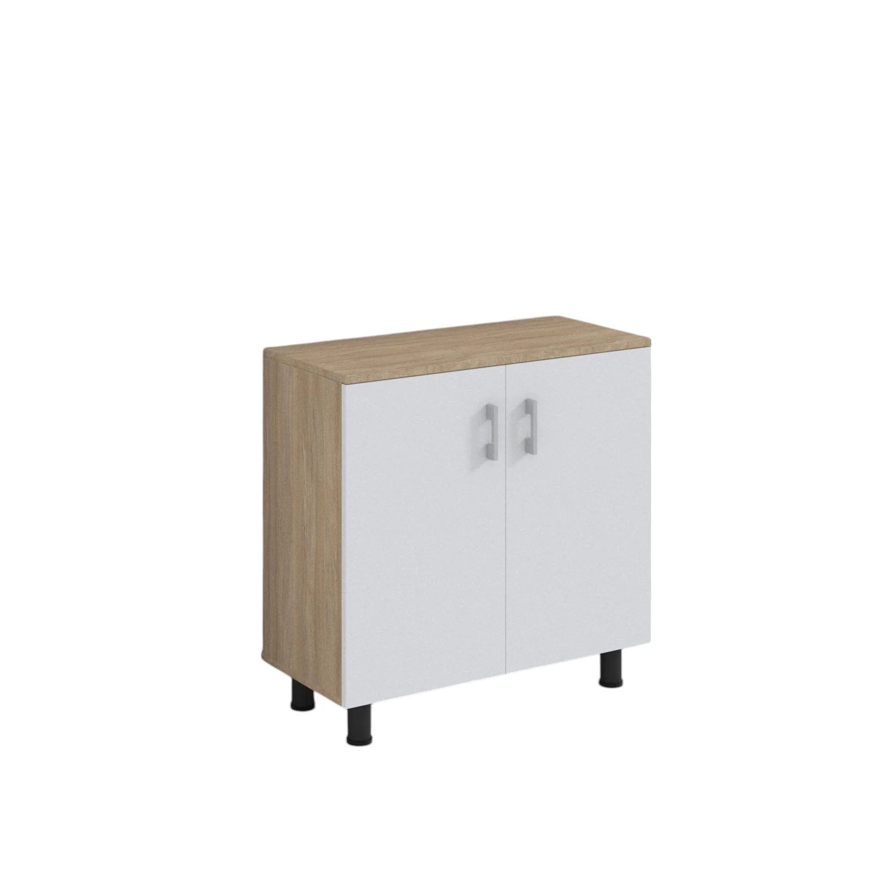 RFG Cabinet, 800 x 400 x 850 mm, sonoma oak and white