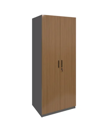 Гардероб RFG Parma, с рафтове, 800 х 550 х 2000 mm, ПДЧ 18 mm, орех и перлен графит