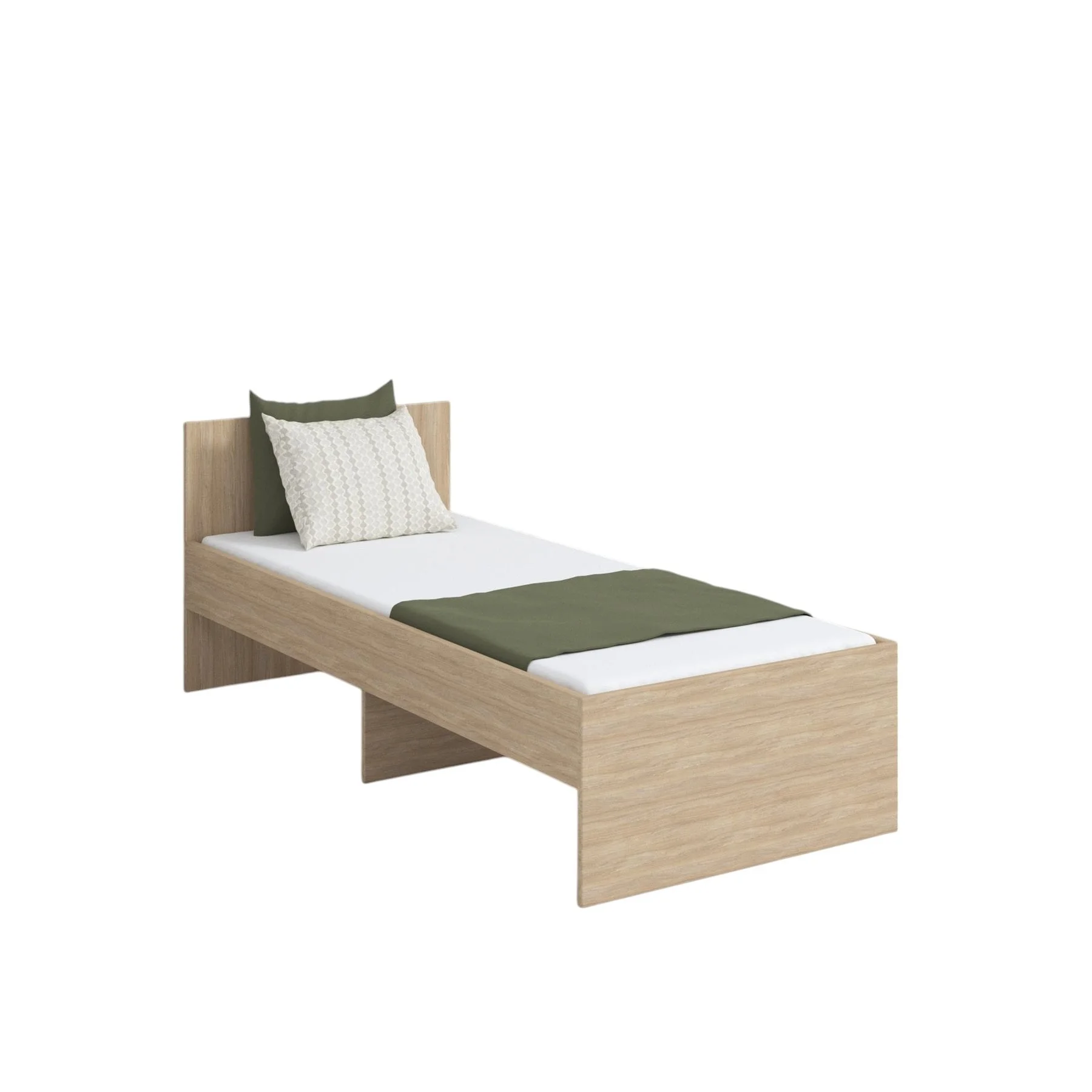 RFG Bed, single, 950 x 2036 x 800 mm, oak sonoma