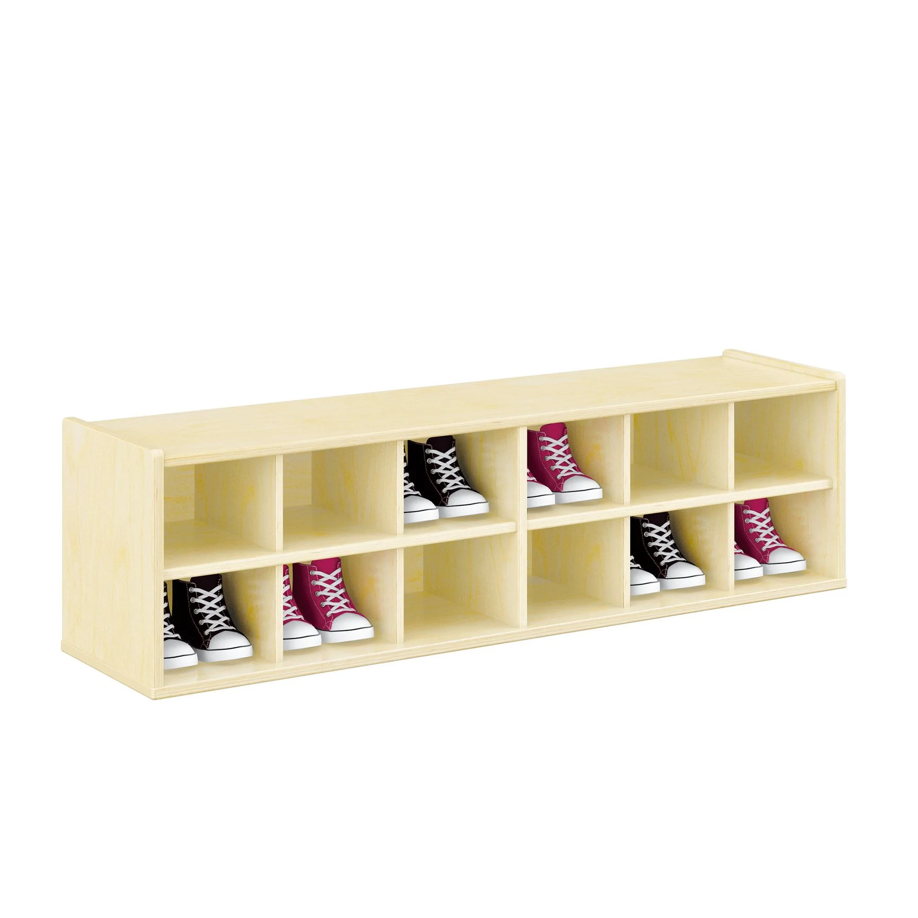 Shoe rack RFG Smarty F202286, 16 mm plywood, 1176 x 300 x 330 mm