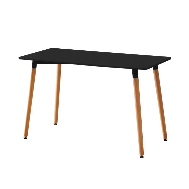 Маса RFG Vassy Wood, MDF, 1400 х 700 х 740 mm, MDF 25 mm, черен плот, метални крака