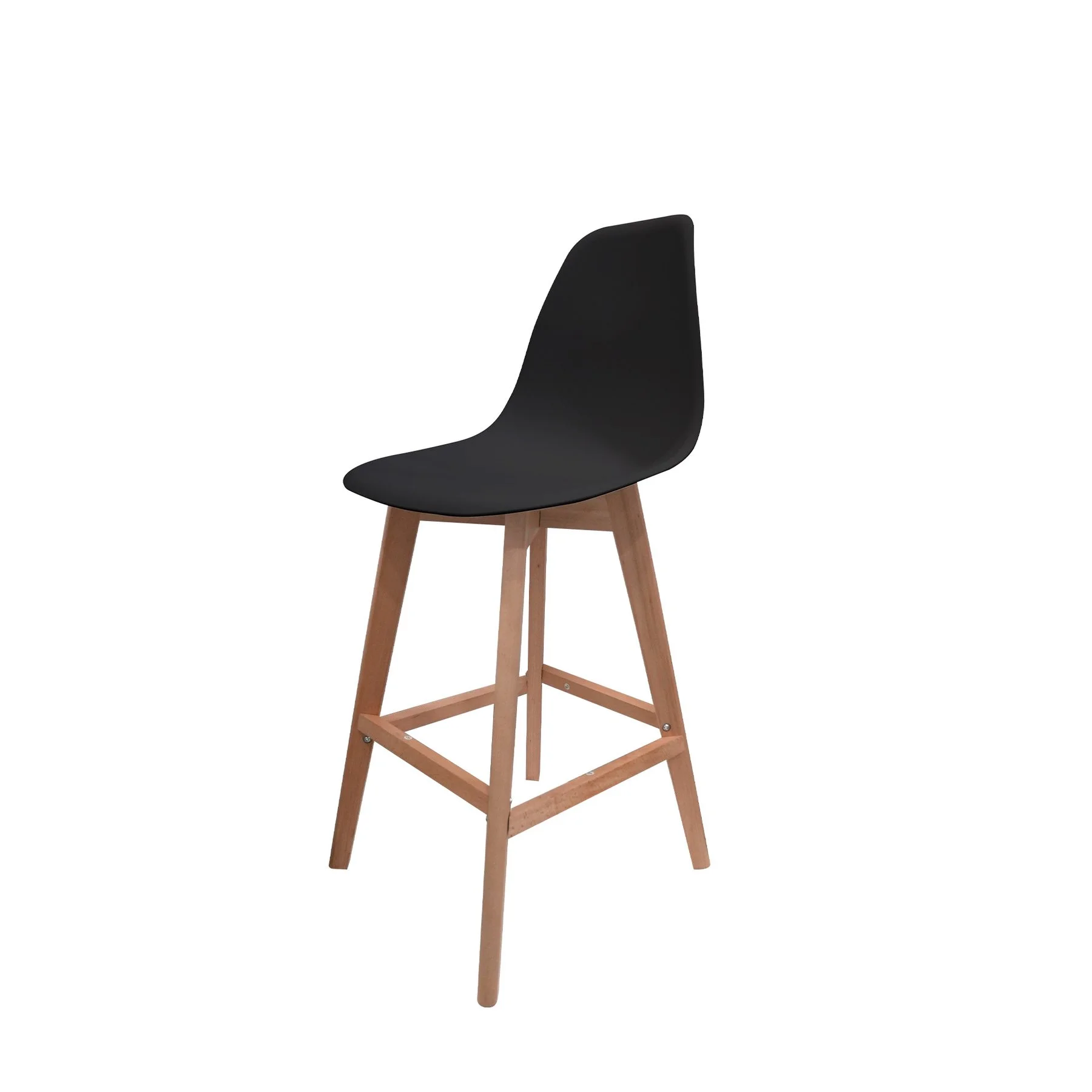 RFG Bar Stool Vassy, black, 4 pieces