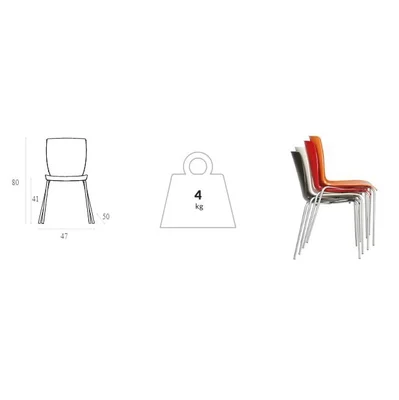 RFG Chair Mellon, plastic, orange