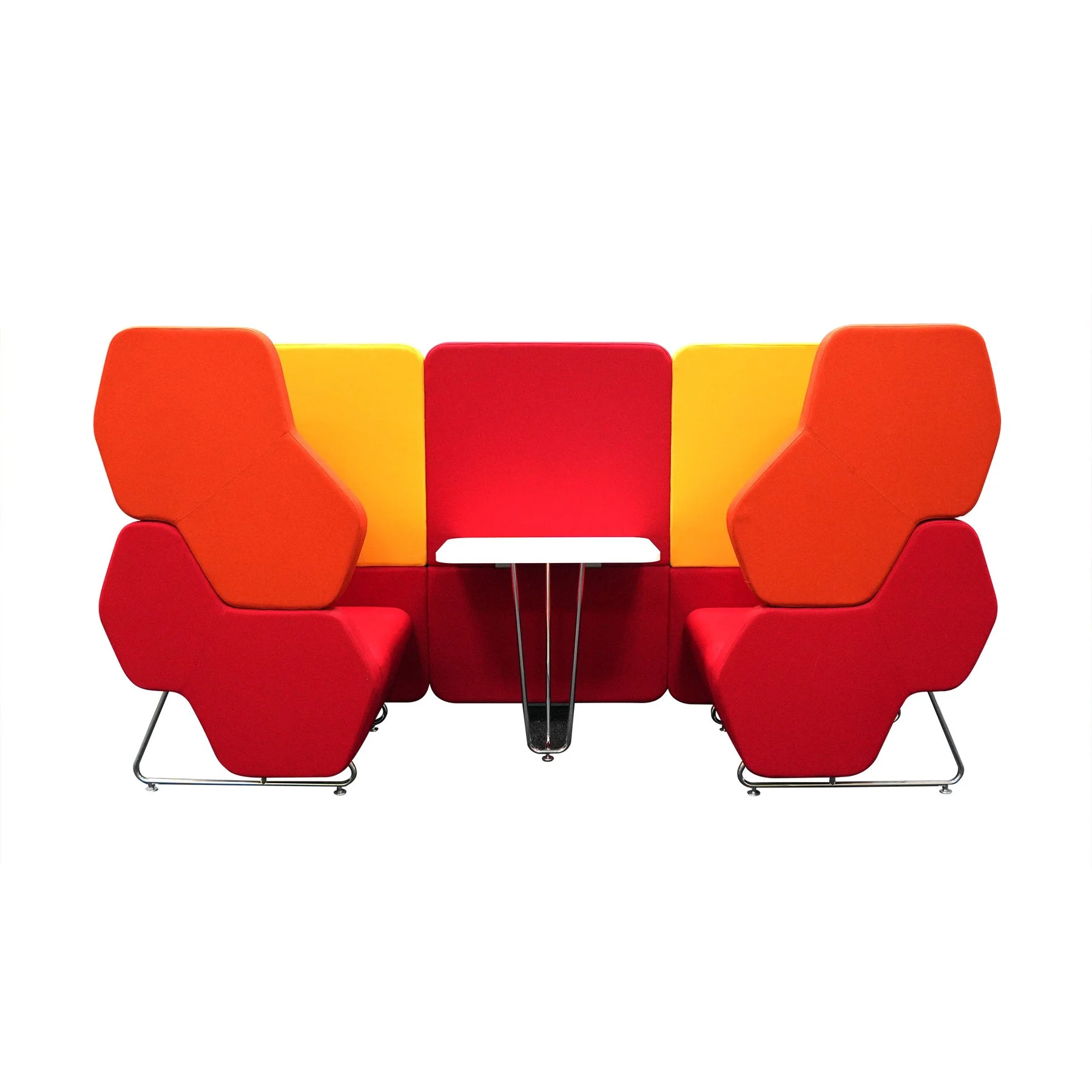 Modular System Hexa Wall, 262 х 69 х 140 cm, assembled sample