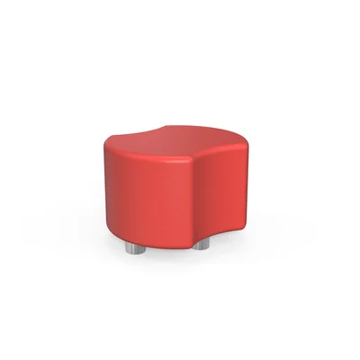 RFG Stool Bold, 60 x 51 x 43H, eco-leather, red
