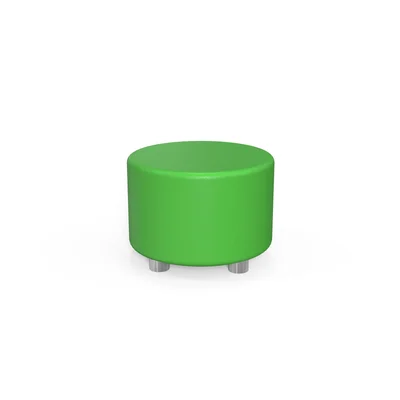 RFG Stool Circle, 60 x 60 x 43H, eco-leather, green