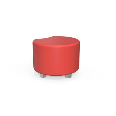 RFG Pouf Moon, 60 x 60 x 43H, eco-leather, red