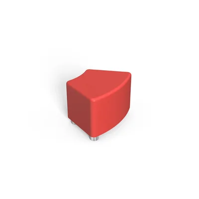 RFG Stool Chip, 90 x 76 x 43H, eco-leather, red
