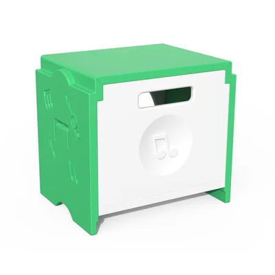 RFG Stool Funny, with storage, 300 x 400 x 370 mm, green