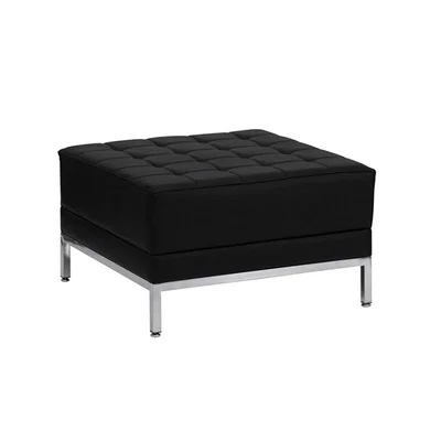 Ottoman RFG Neo, square, eco leather, 700 x 700 x 450 mm, black