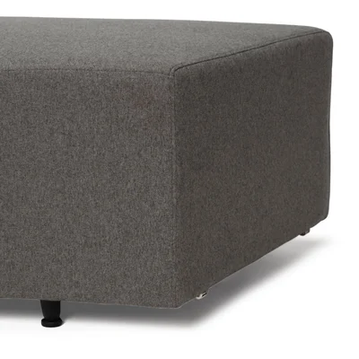 Ottoman RFG Zara, fabric, 1390-870 x 670 x 410 mm, grey