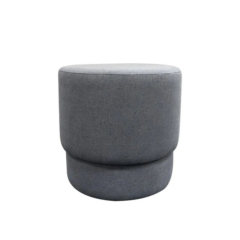 Ottoman RFG Zara, round, fabric, 450 x 450 x 450 mm, grey