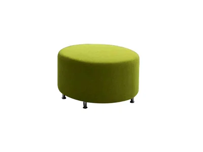 Ottoman RFG Zara, round, fabric, 700 x 700 x 400 mm, green