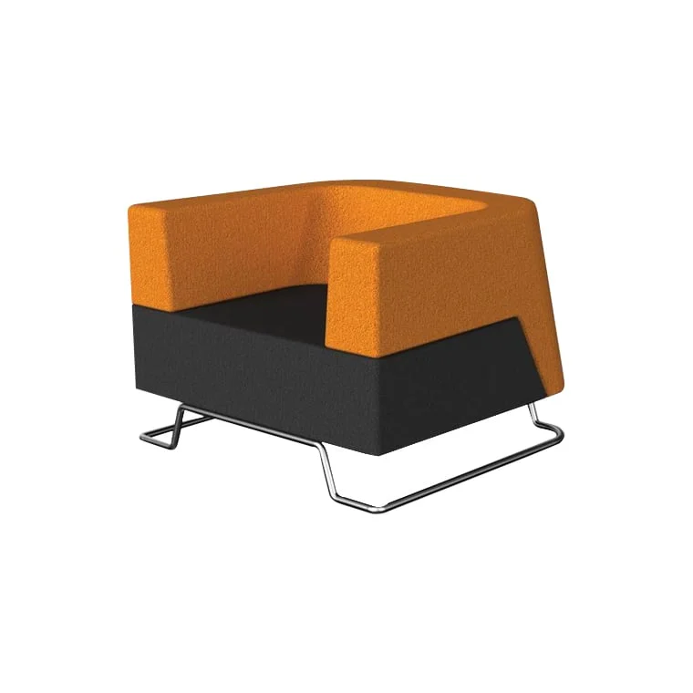 RFG Armchair Sven, chrome base, display unit assembled
