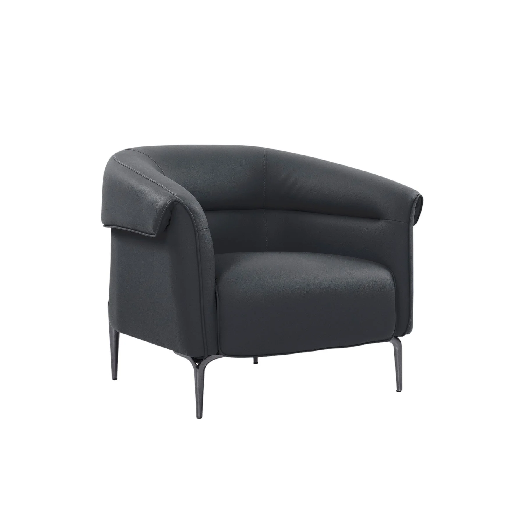RFG Armchair Megan, eco leather, black