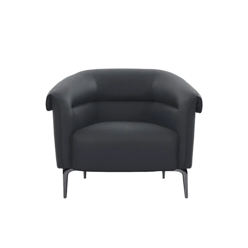 RFG Armchair Megan, eco leather, black