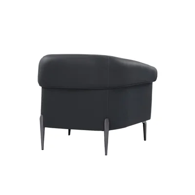 RFG Armchair Megan, eco leather, black