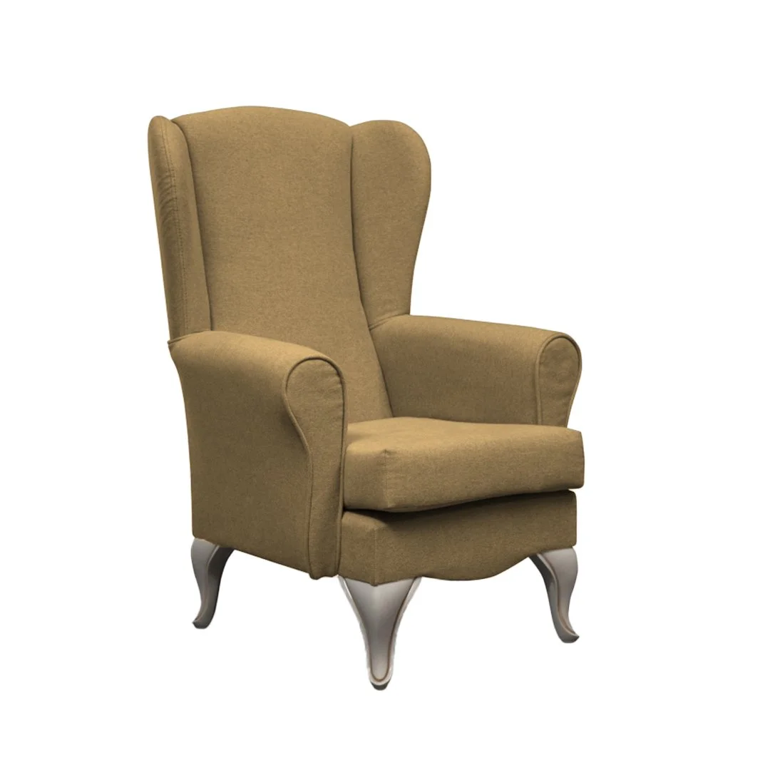 Armchair Classic, 800 x 750 x 1120–1140 mm, yellow