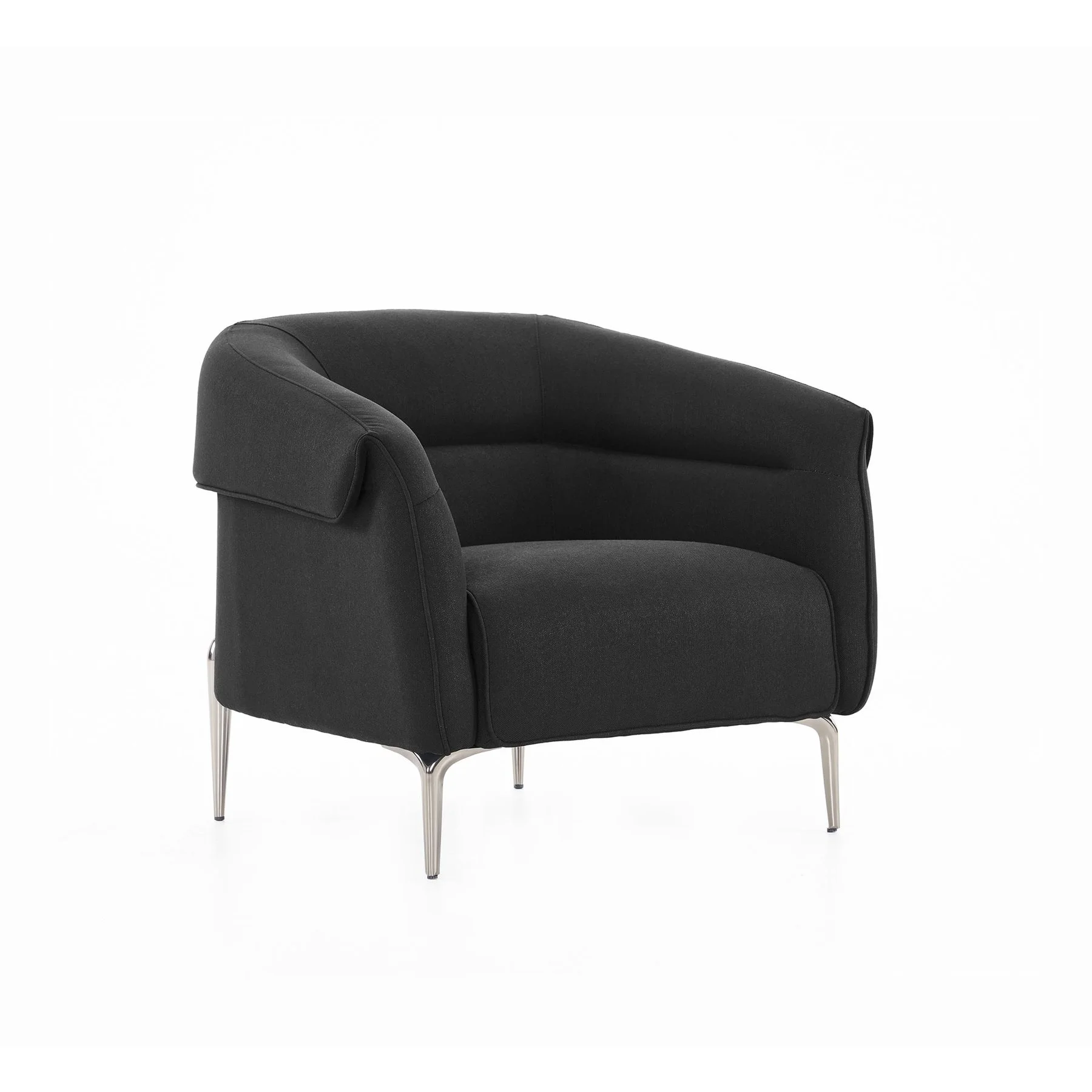 Armchair RFG Megan, with armrest, textile, 890 x 820 x 740 mm, black