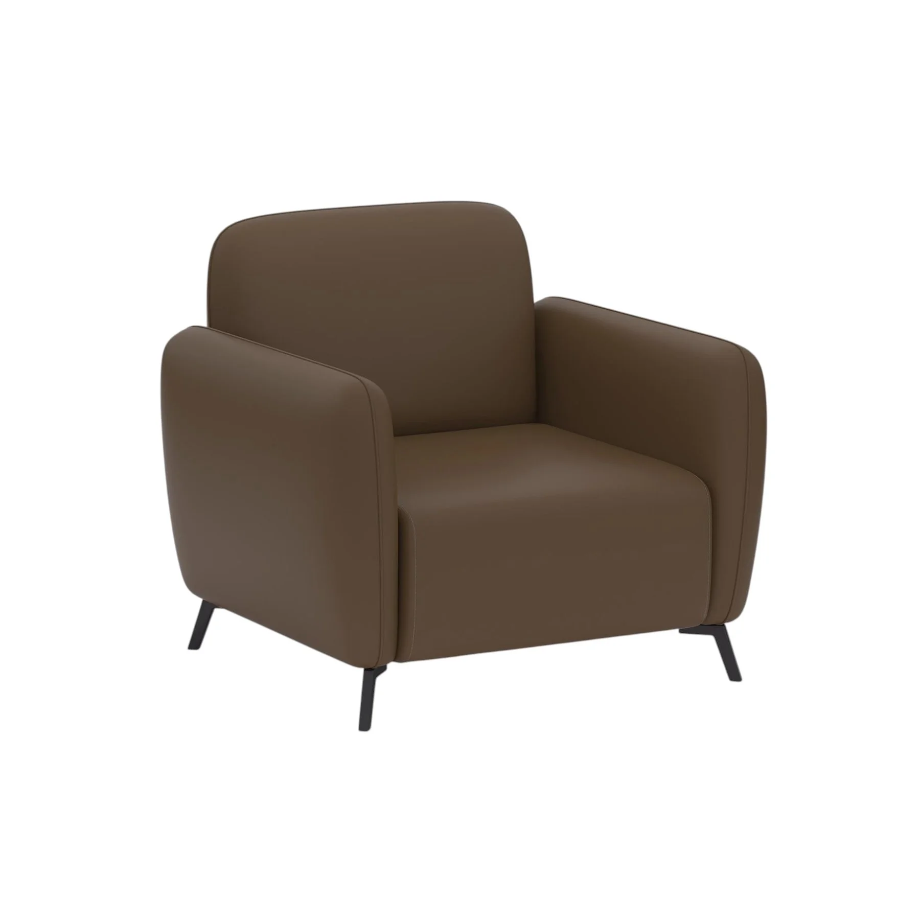 Armchair RFG Lisa, eco leather, 830 x 750 x 780 mm, brown