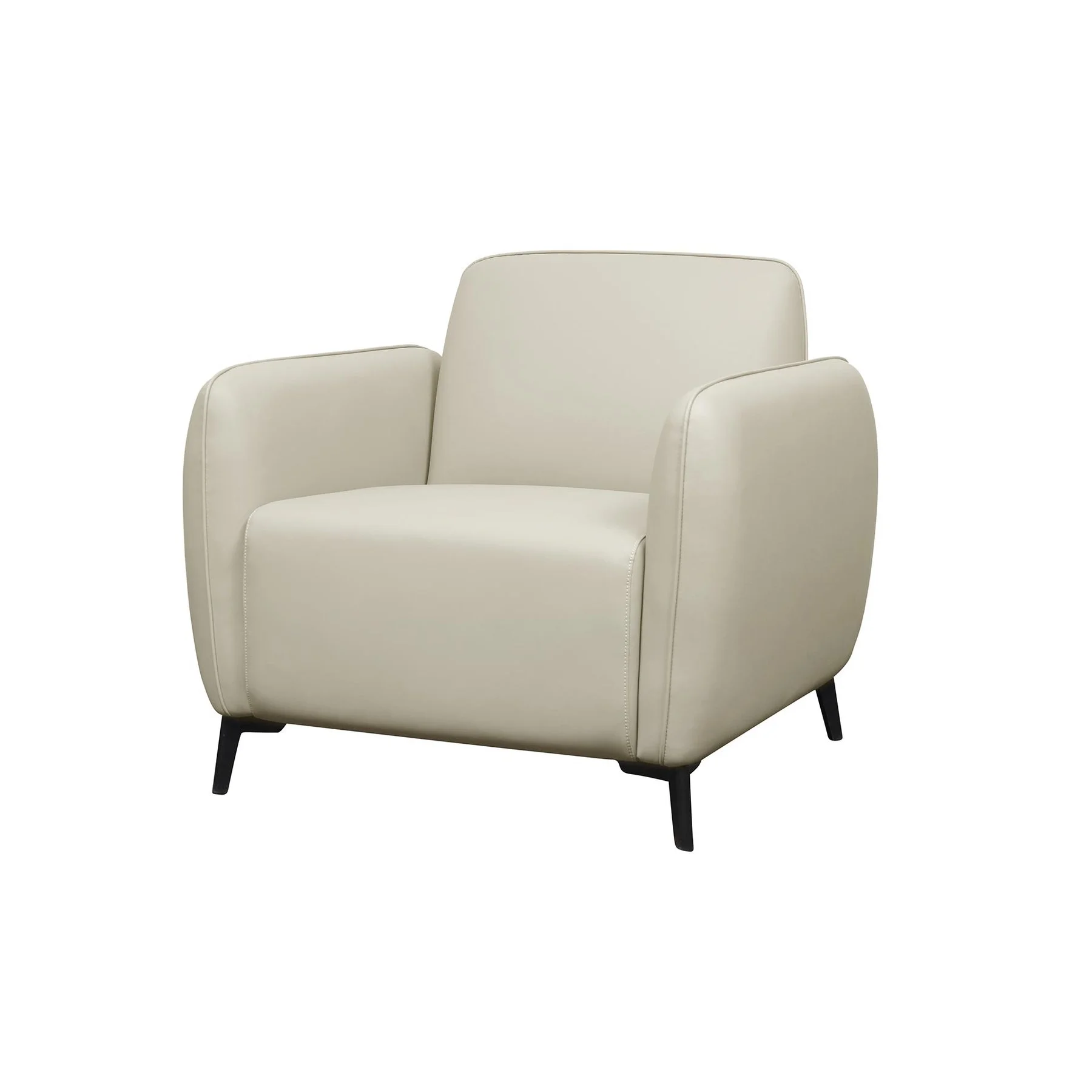 Armchair RFG Lisa, faux leather, 830 x 750 x 780 mm, light gray