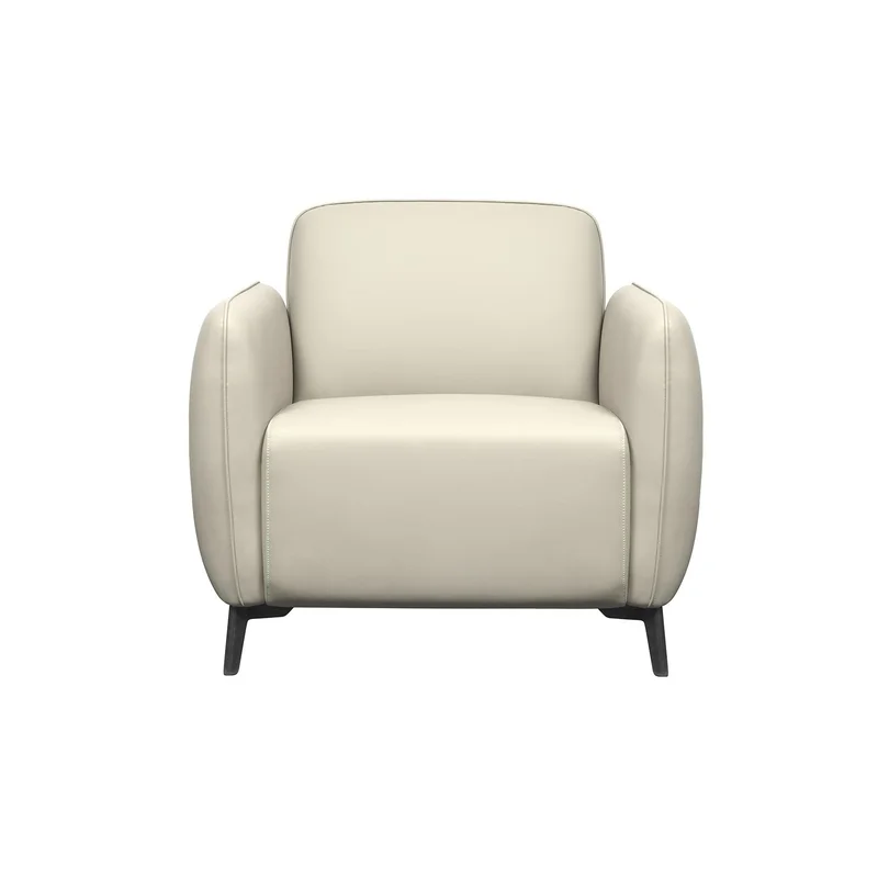 Armchair RFG Lisa, faux leather, 830 x 750 x 780 mm, light gray