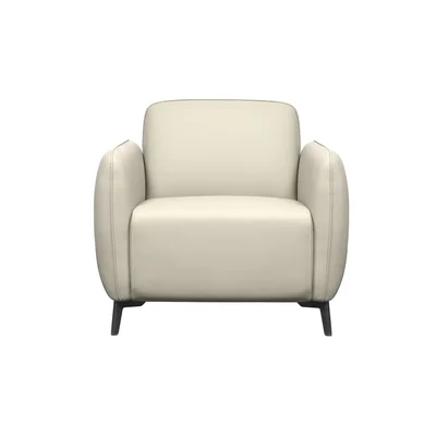 Armchair RFG Lisa, faux leather, 830 x 750 x 780 mm, light gray