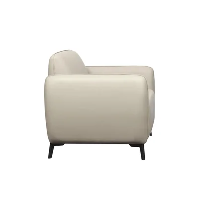 Armchair RFG Lisa, faux leather, 830 x 750 x 780 mm, light gray