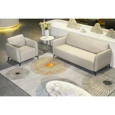 Armchair RFG Lisa, faux leather, 830 x 750 x 780 mm, light gray