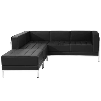 Module RFG Neo, middle, eco leather, 720 x 720 x 700 mm, black