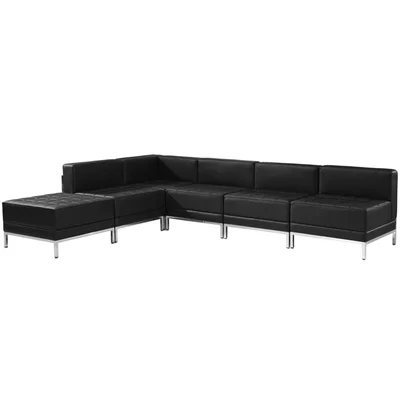 Module RFG Neo, middle, eco leather, 720 x 720 x 700 mm, black