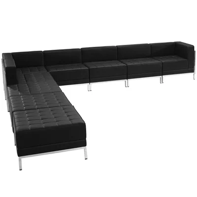 Module RFG Neo, middle, eco leather, 720 x 720 x 700 mm, black