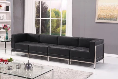 Module RFG Neo, middle, eco leather, 720 x 720 x 700 mm, black