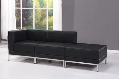Module RFG Neo, middle, eco leather, 720 x 720 x 700 mm, black