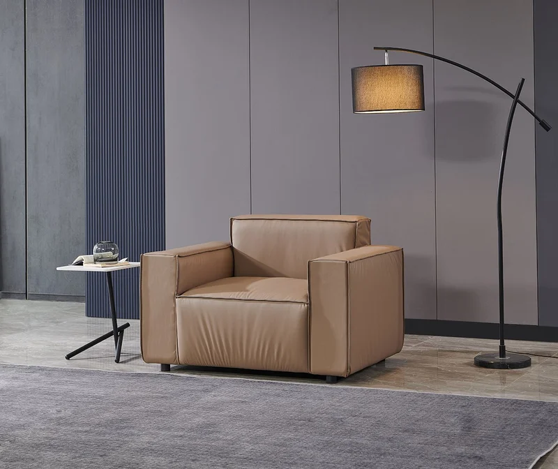 Armchair RFG Kiano, eco leather, 1160 x 880 x 760 mm, brown