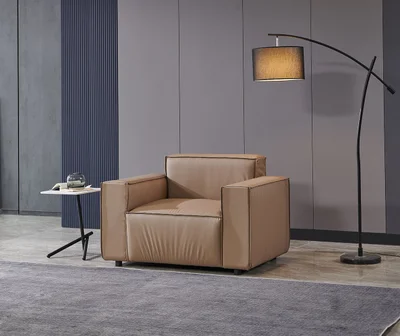 Armchair RFG Kiano, eco leather, 1160 x 880 x 760 mm, brown