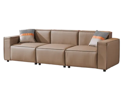 Armchair RFG Kiano, eco leather, 1160 x 880 x 760 mm, brown