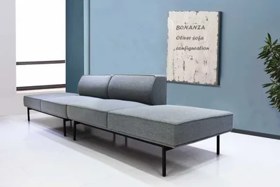 Модул RFG Klark, прав, текстил, 800 х 800 х 720 mm, сив