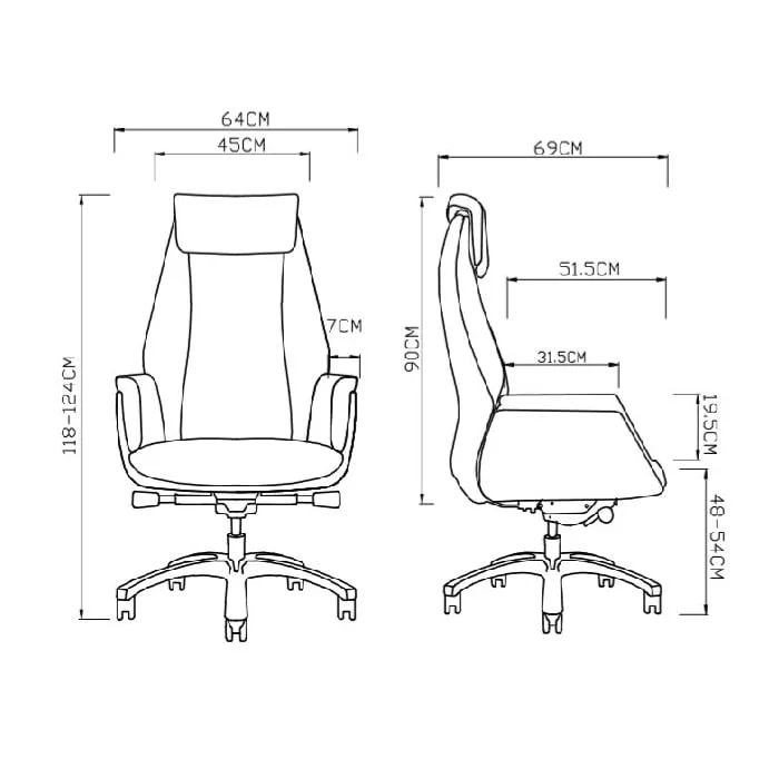 RFG Chair EOOS, task, black seat, black backrest