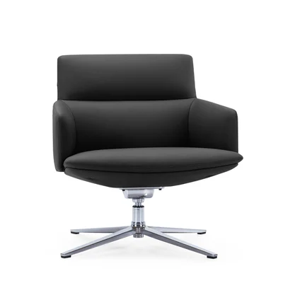 RFG Armchair Ray, eco-leather, black