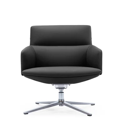 RFG Armchair Ray, eco-leather, black