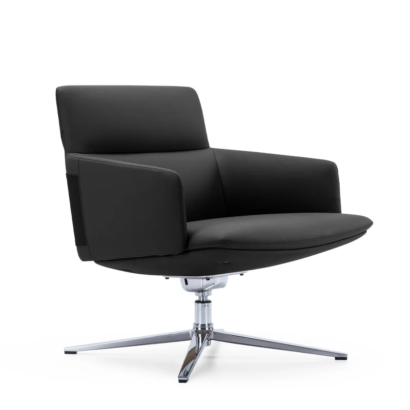 RFG Armchair Ray, eco-leather, black