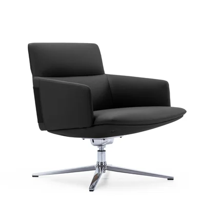 RFG Armchair Ray, eco-leather, black
