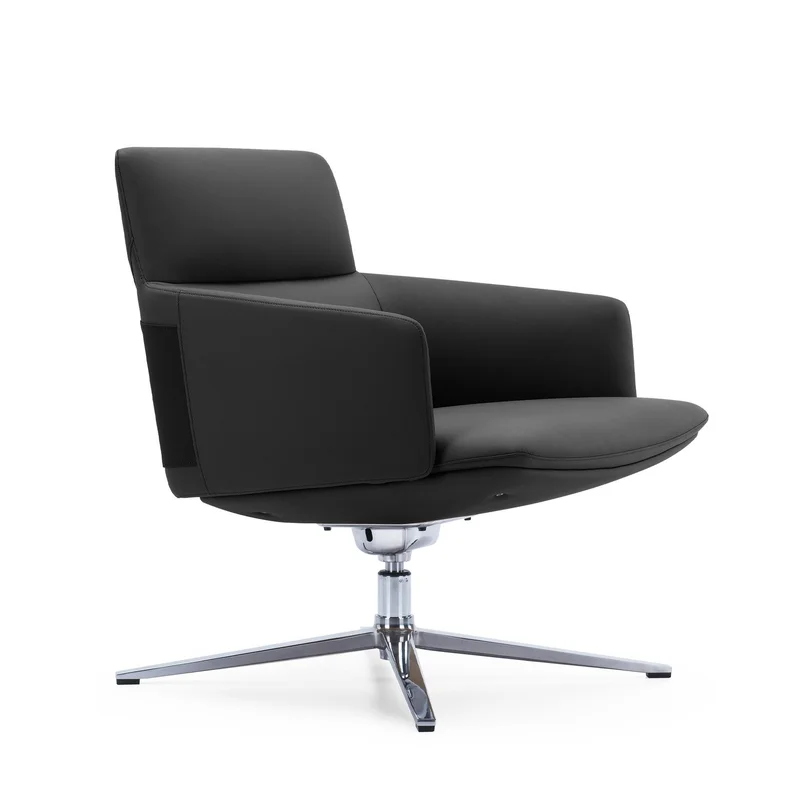 RFG Armchair Ray, eco-leather, black